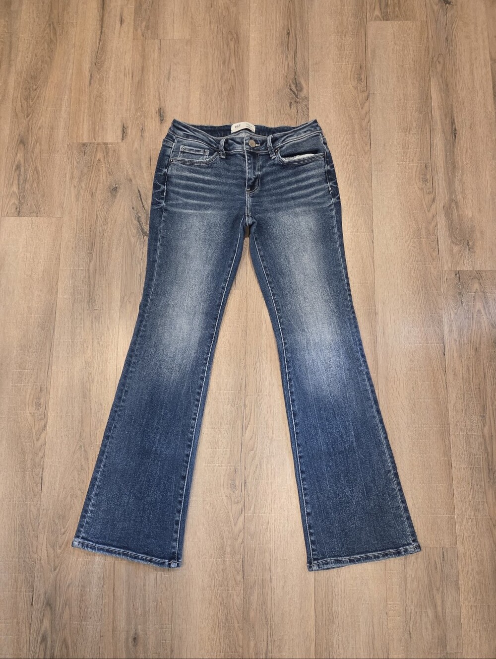 BKE Women’s Stella 27×32(31) Slim Fit Low Rise Bootcut Jeans Long Med Wash